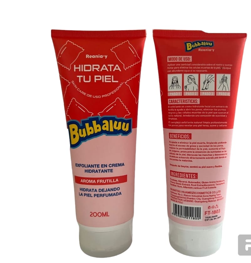 Exfoliante Frutilla BUBBALUU