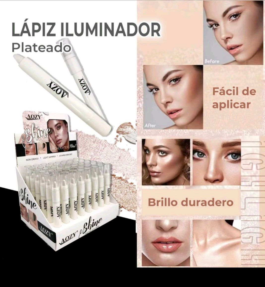 Lápiz plateado