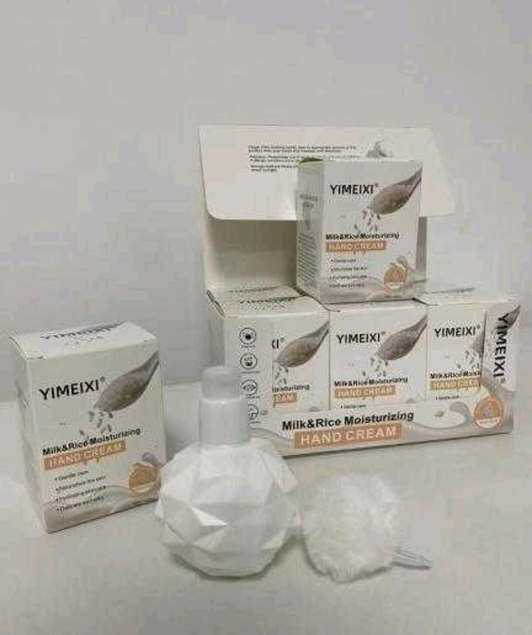 Caja 6 und. Crema con pompon arroz