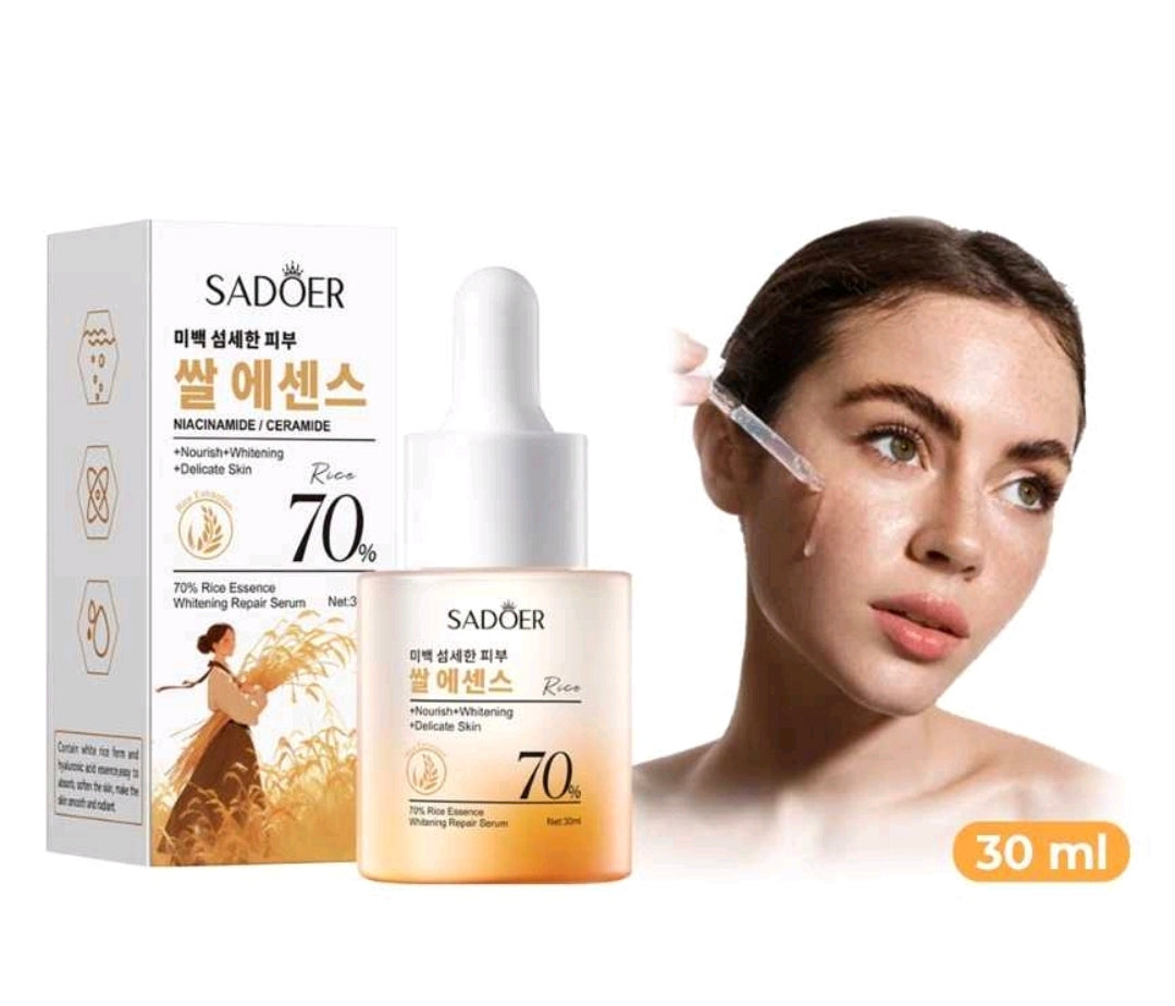 Serum aclarante base arroz