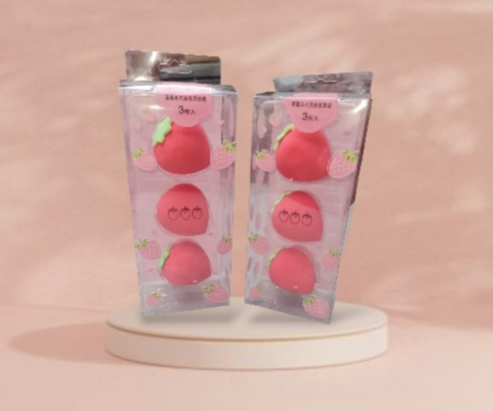 3 Esponjas Frutillas