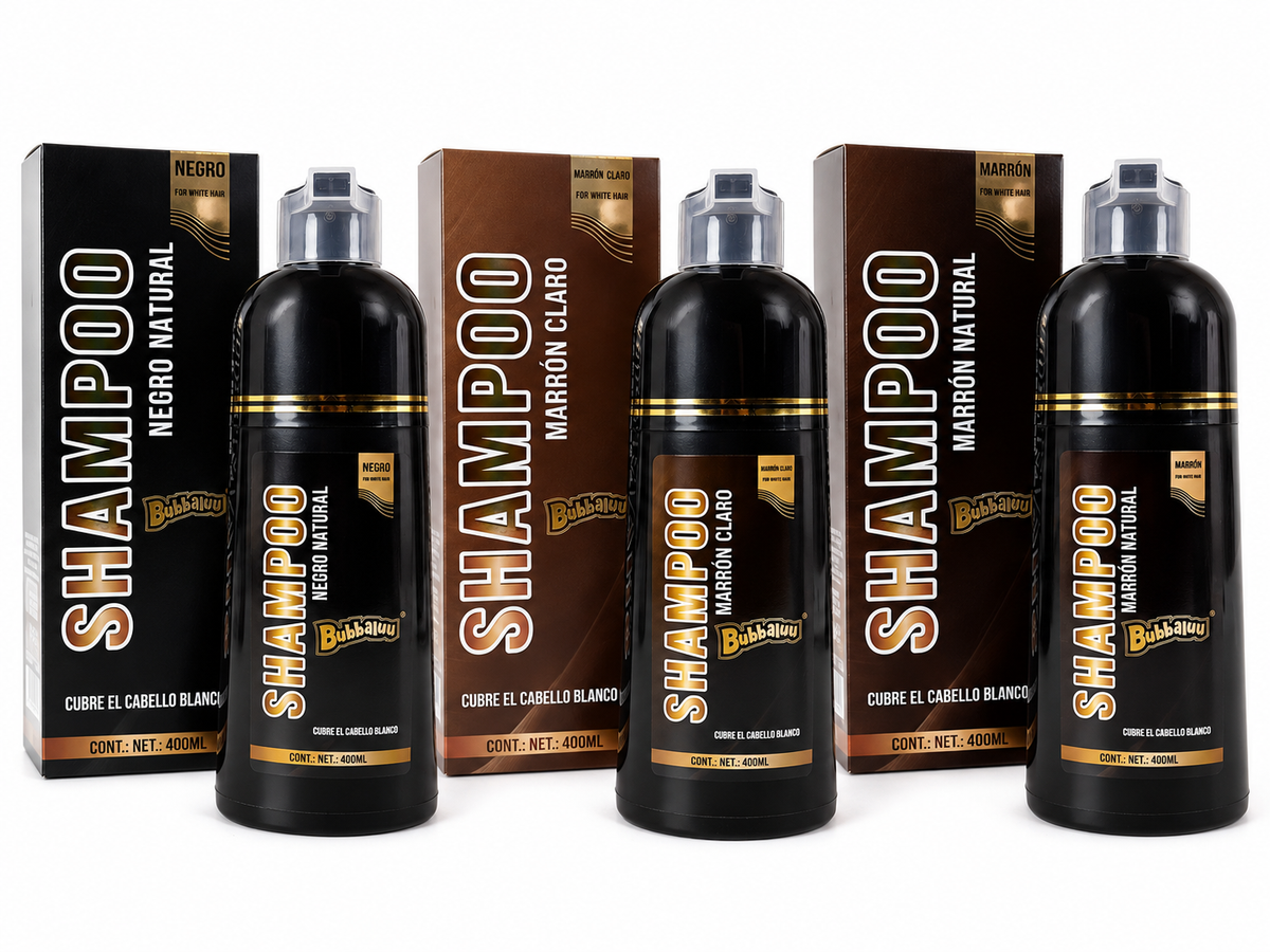 Shampoo cubre canas bubbaluu