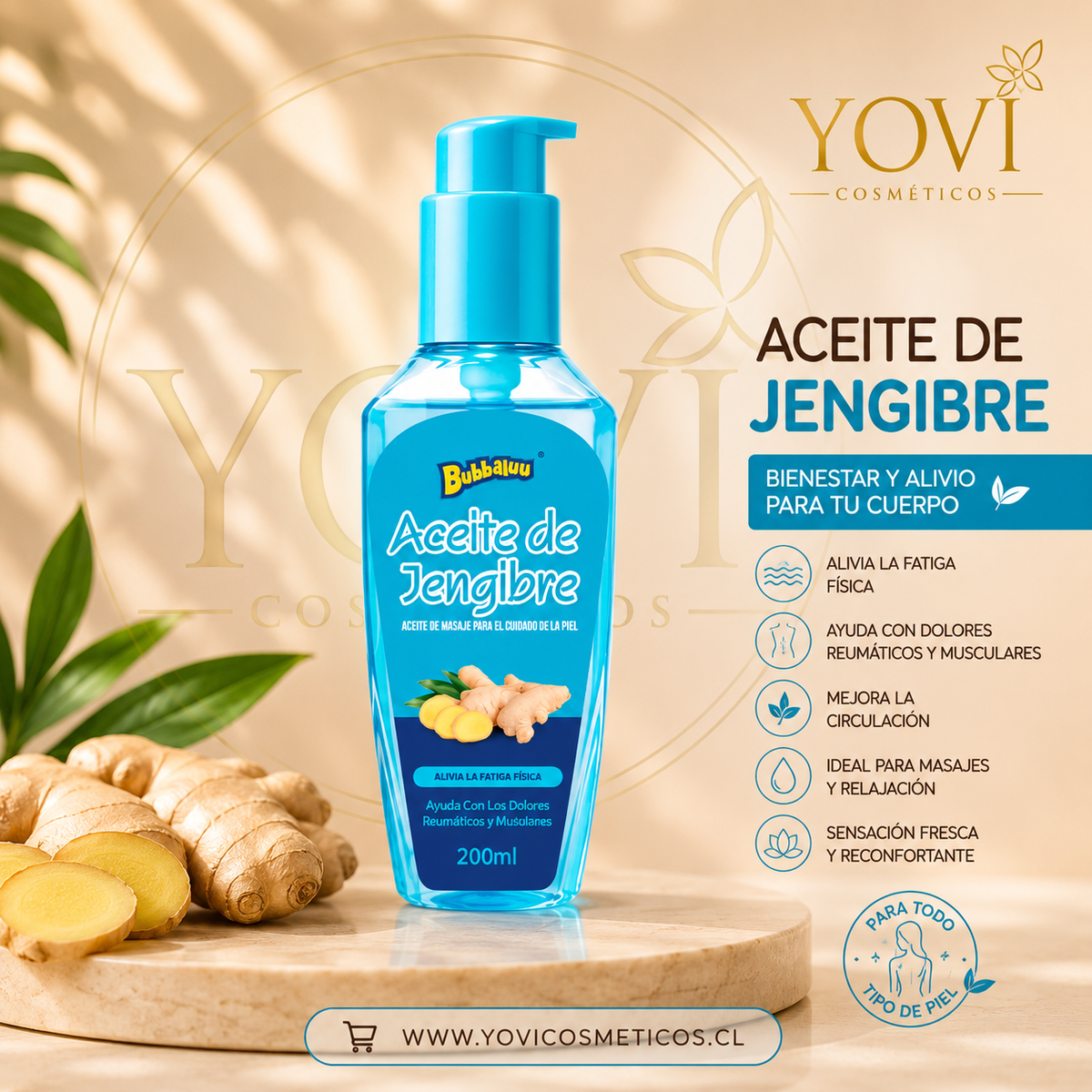 Aceite corporal bubbaluu