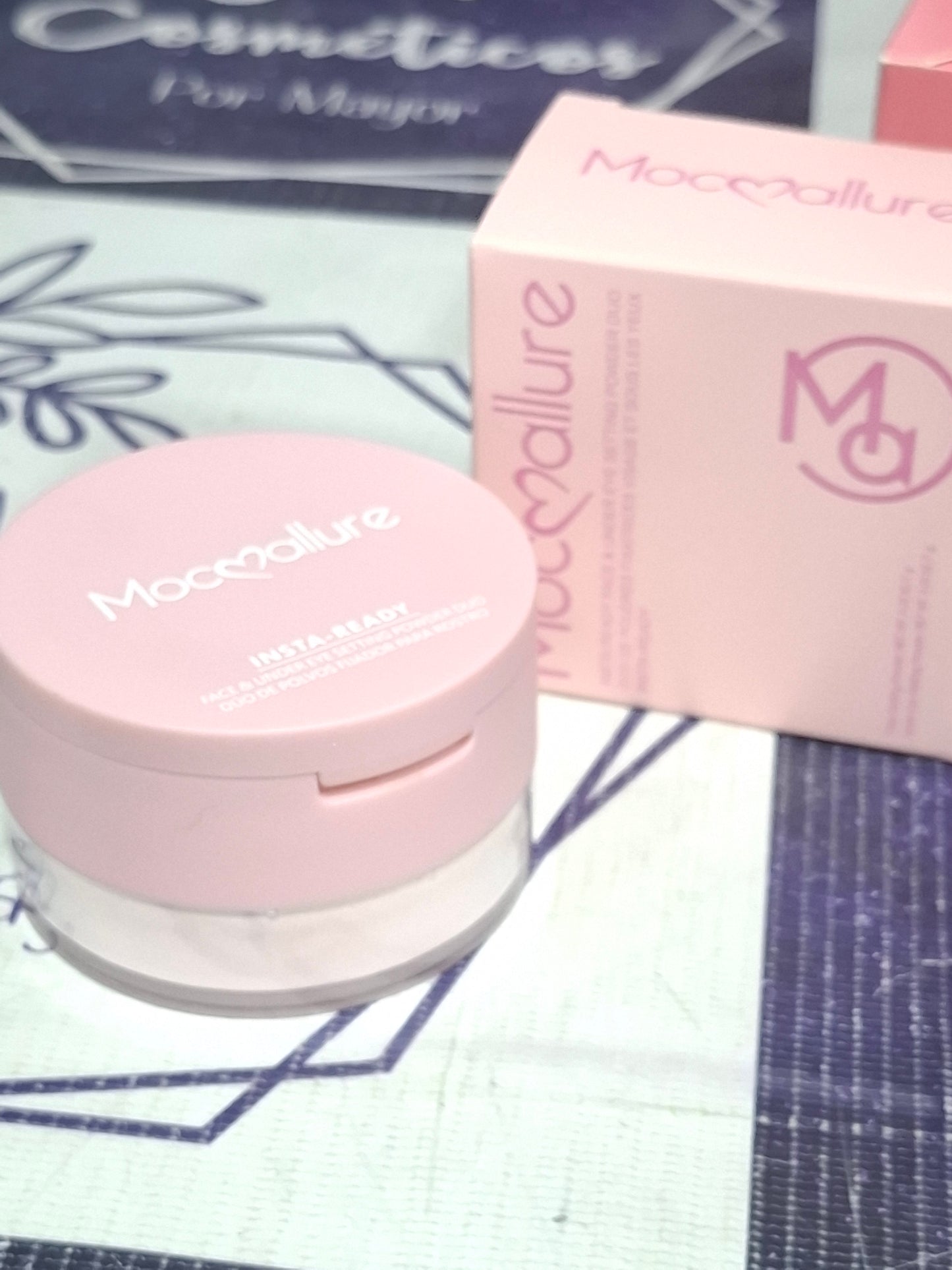 Polvo 2 en 1 suelto y compacto