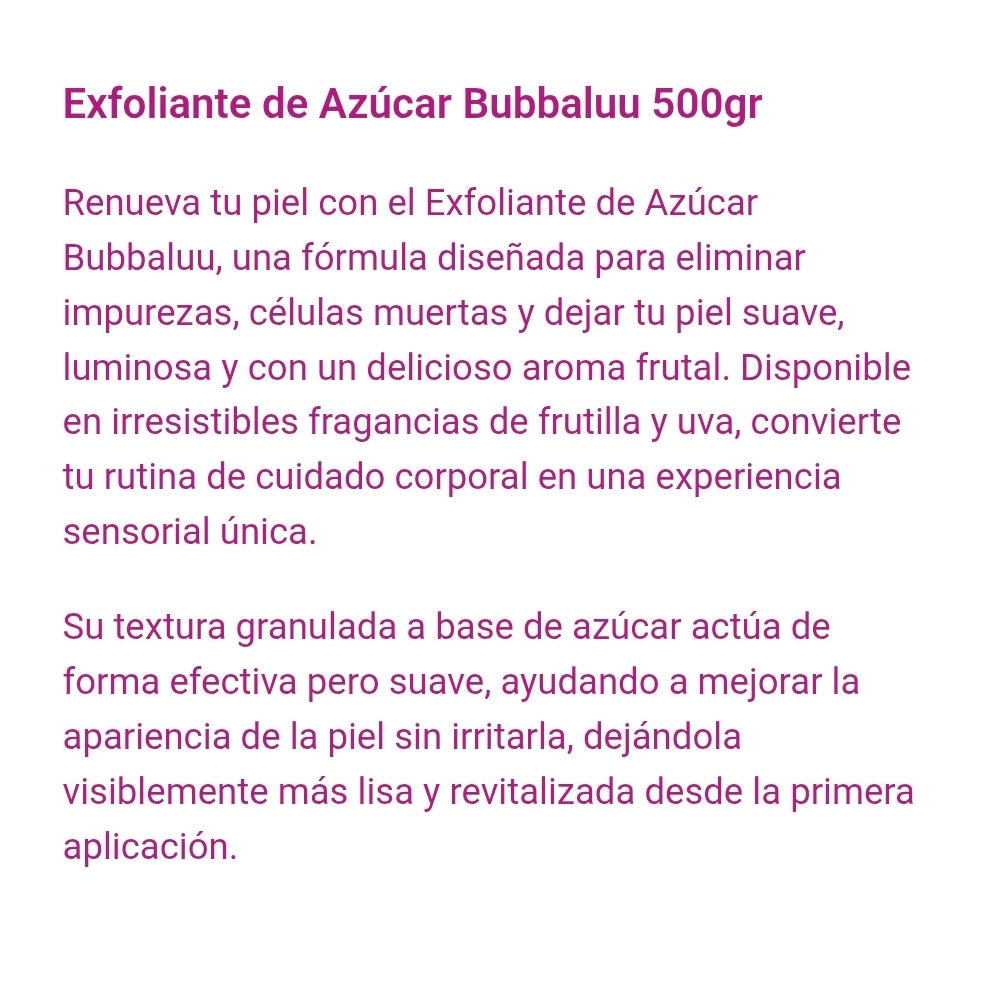 Exfolente de azucar 500gr
