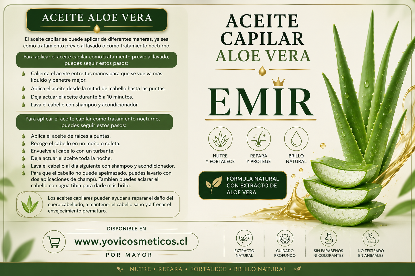 Aceite capilar palta para pintas