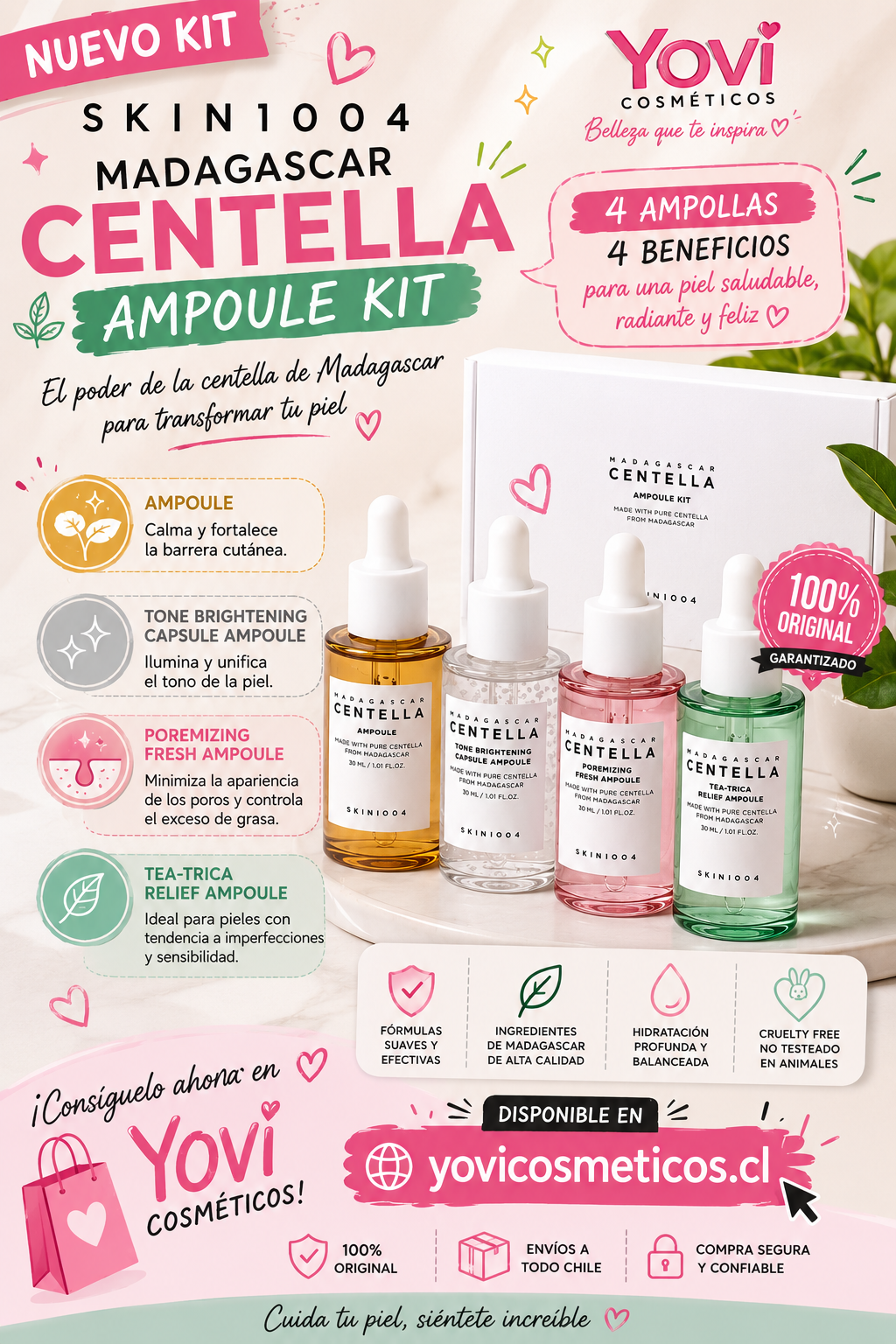 Set de serum de 4 unidades SKIN1004