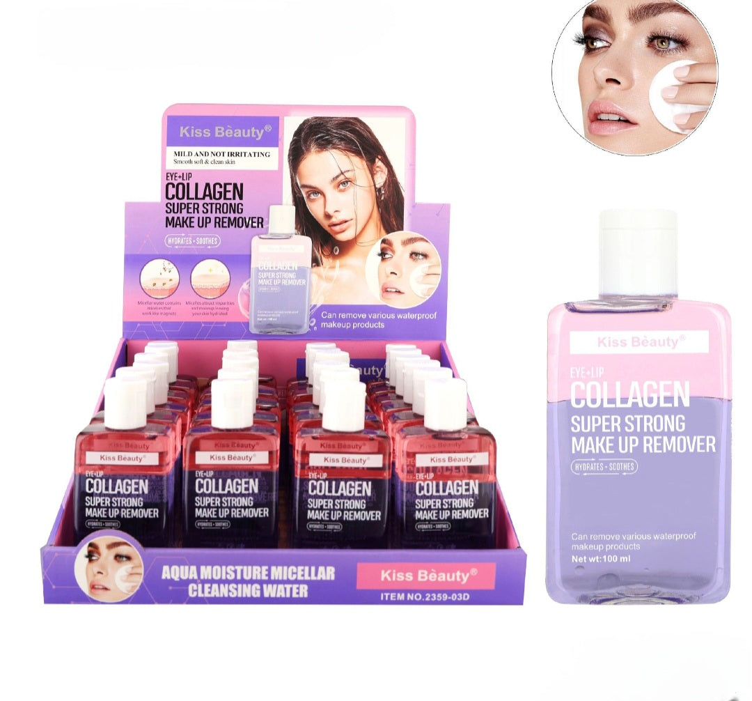 Removedor de maquillaje con colageno