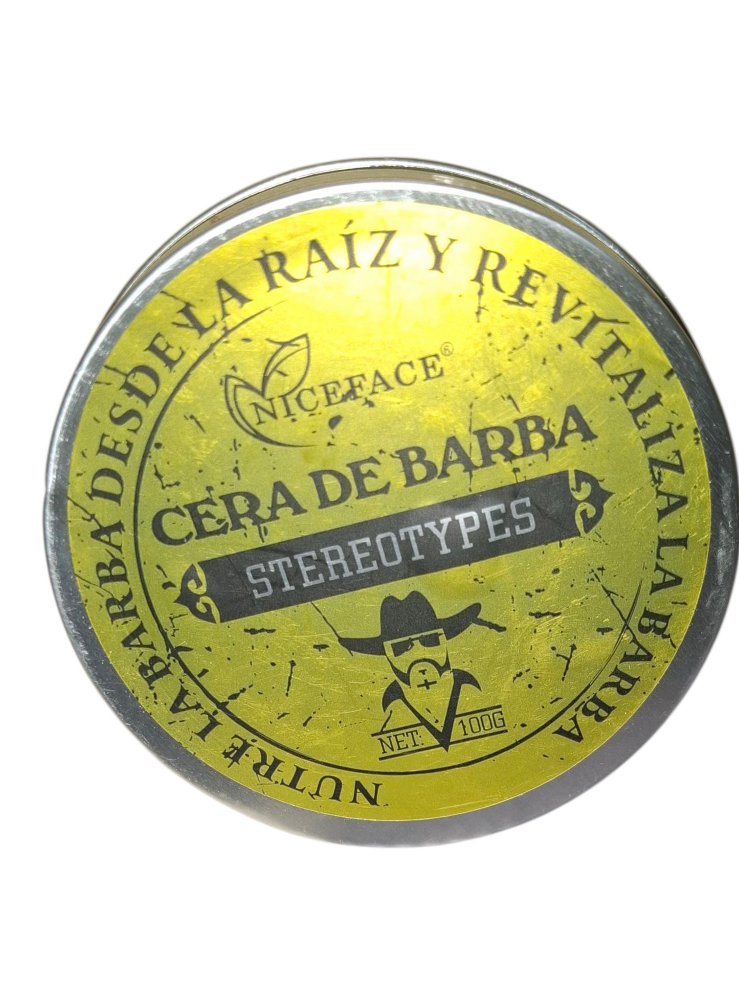 Cera de barba amarilla