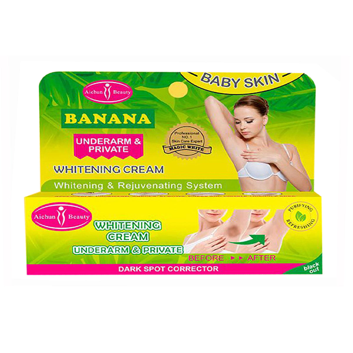 Crema aclarante de axilas banana 🍌