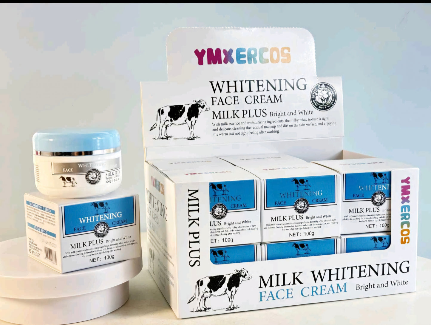 Crema de leche aclarante y reafirmante