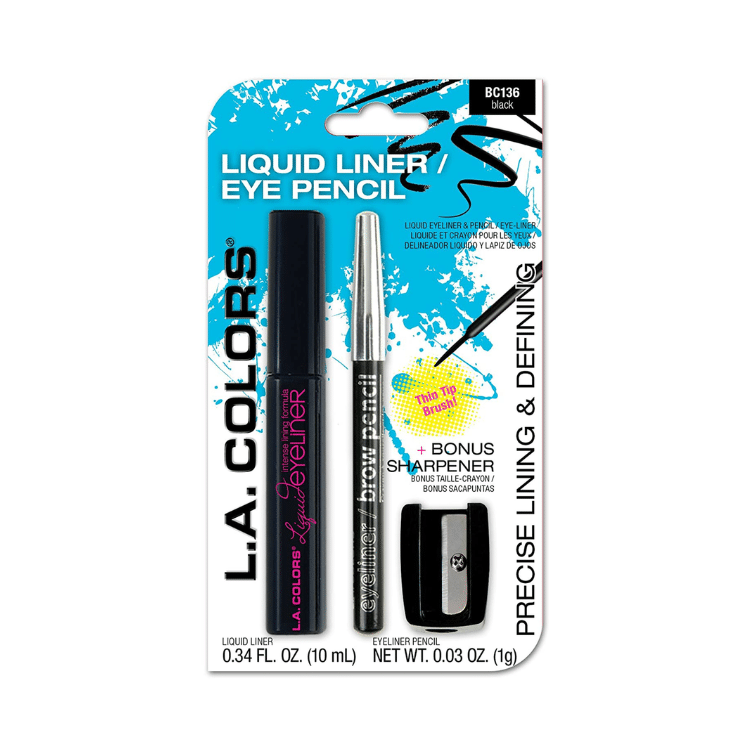 Delineador liquido+ lápiz y sacapunta