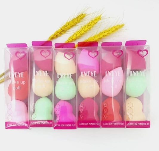3 esponjas de maquillaje
