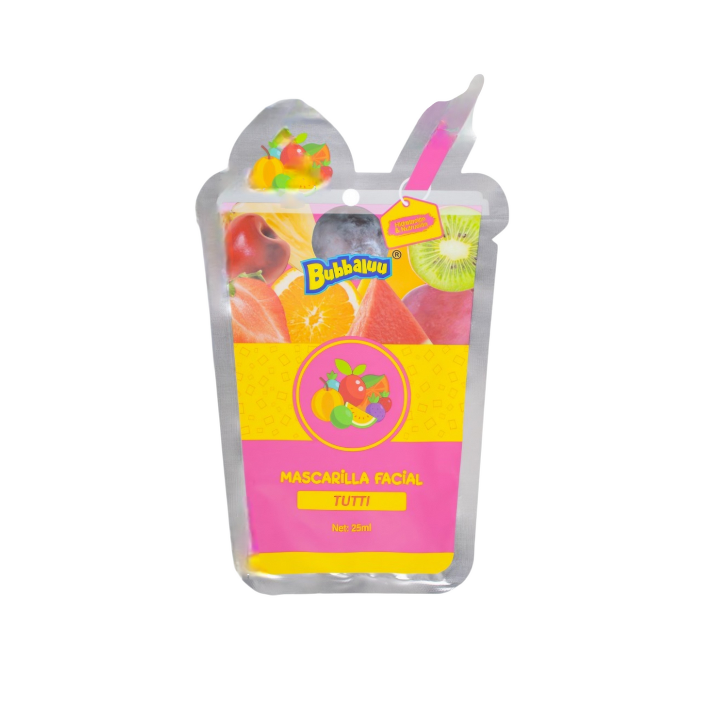 Mascarilla facial tutifruti 🥭 bubbaluu