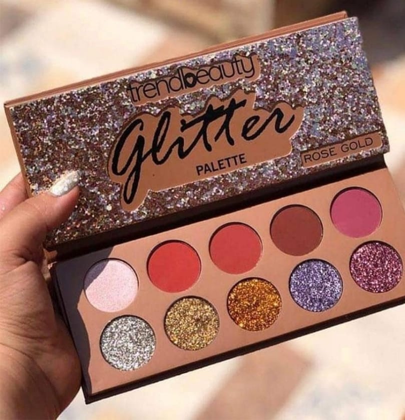 Paleta de Sombras con Glitter