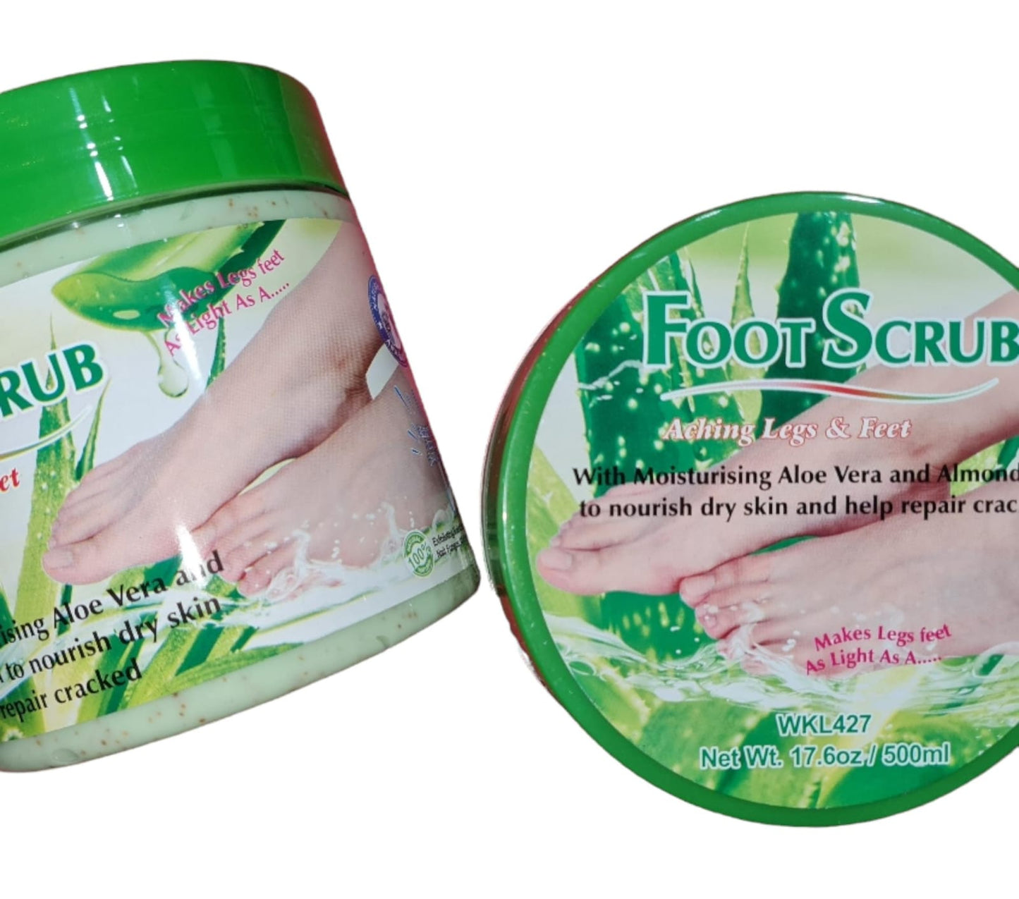 exfoleante de pies aloe vera