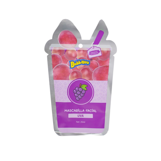 Mascarilla facial 🍇 uva bubbaluu