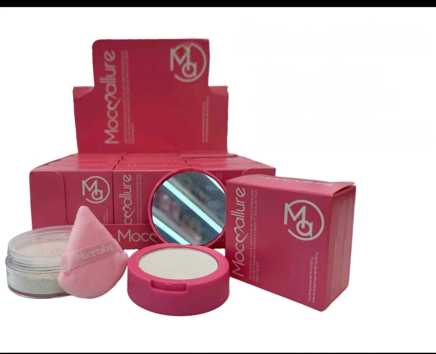 Polvo 2 en 1 suelto y compacto