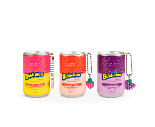 12 Toallas desmaquillante tarro bubbaluu aromas