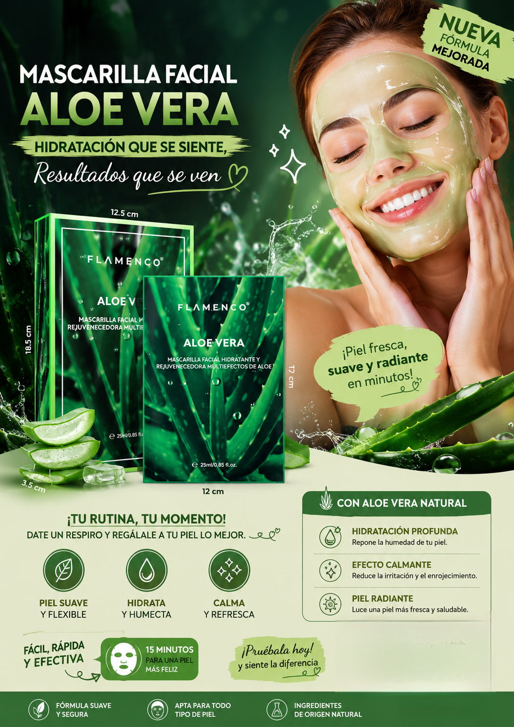 Caja 10 mascarilla aloe