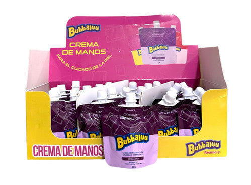 Caja 24und. Crema de manos uva 🍇 bubbaluu