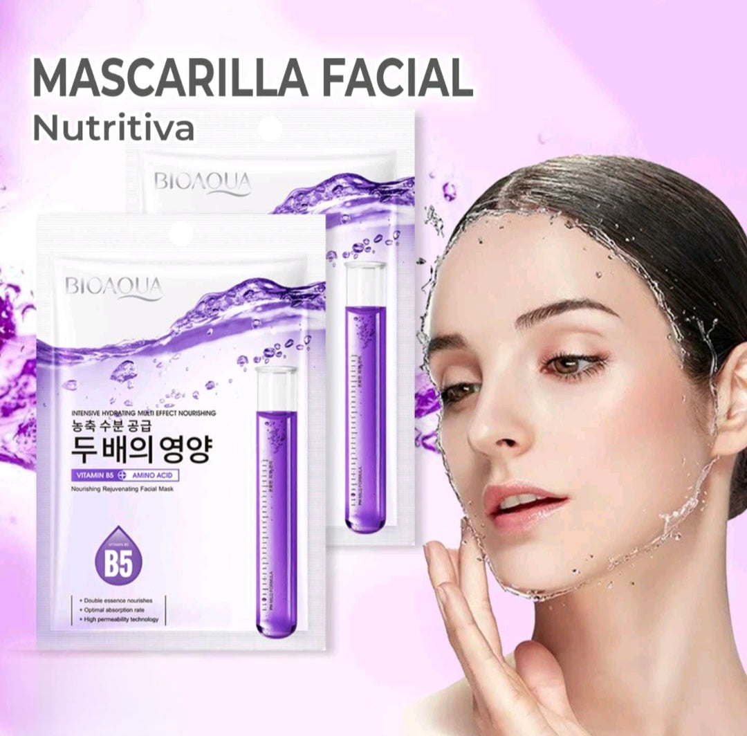 Mascarilla facial nutritiva