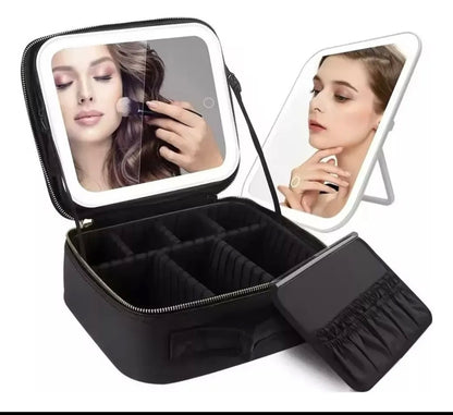 Maleta de maquillaje con espejo
