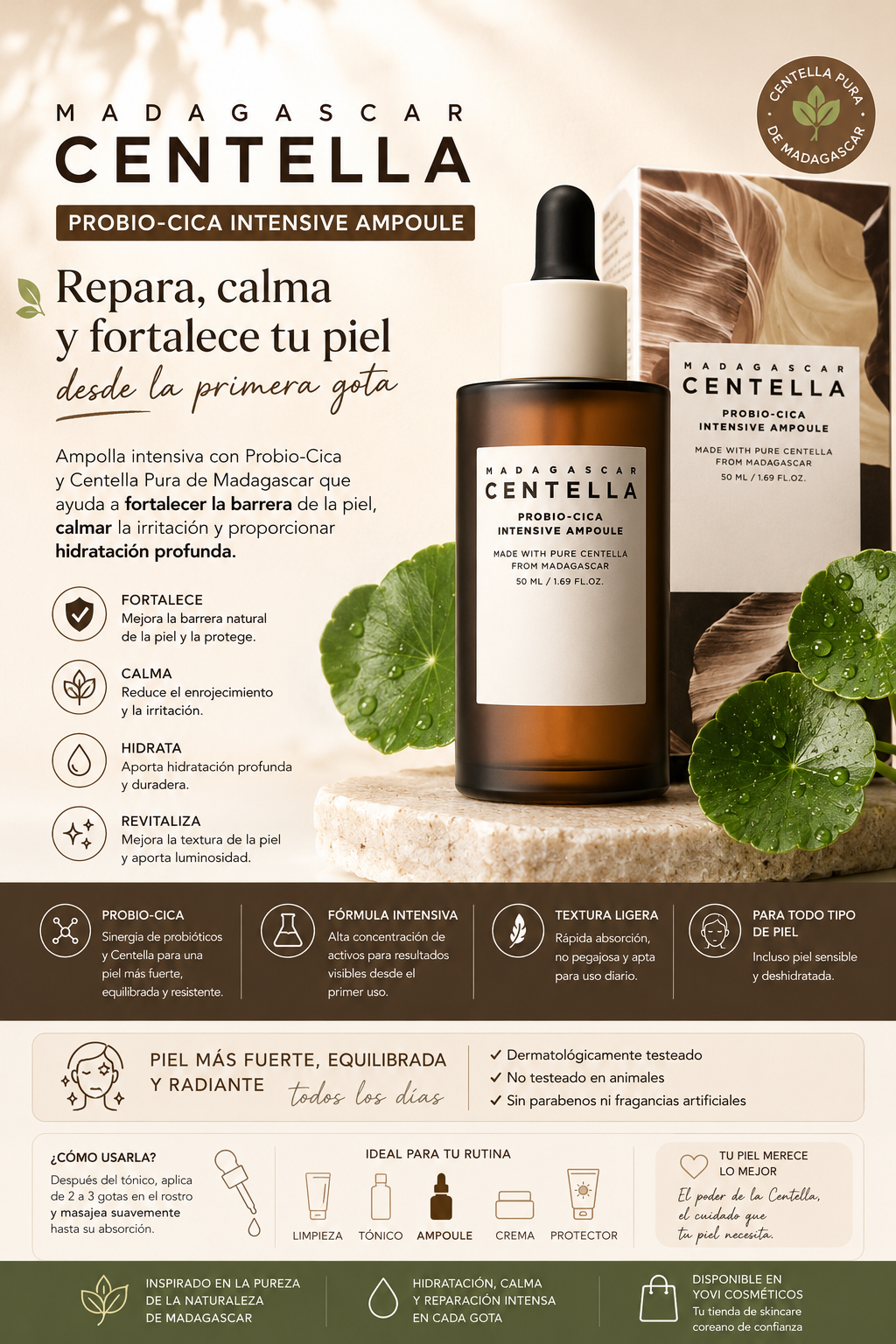 Serum de Madagascar Centella Probio-Cica Intensive Ampoule