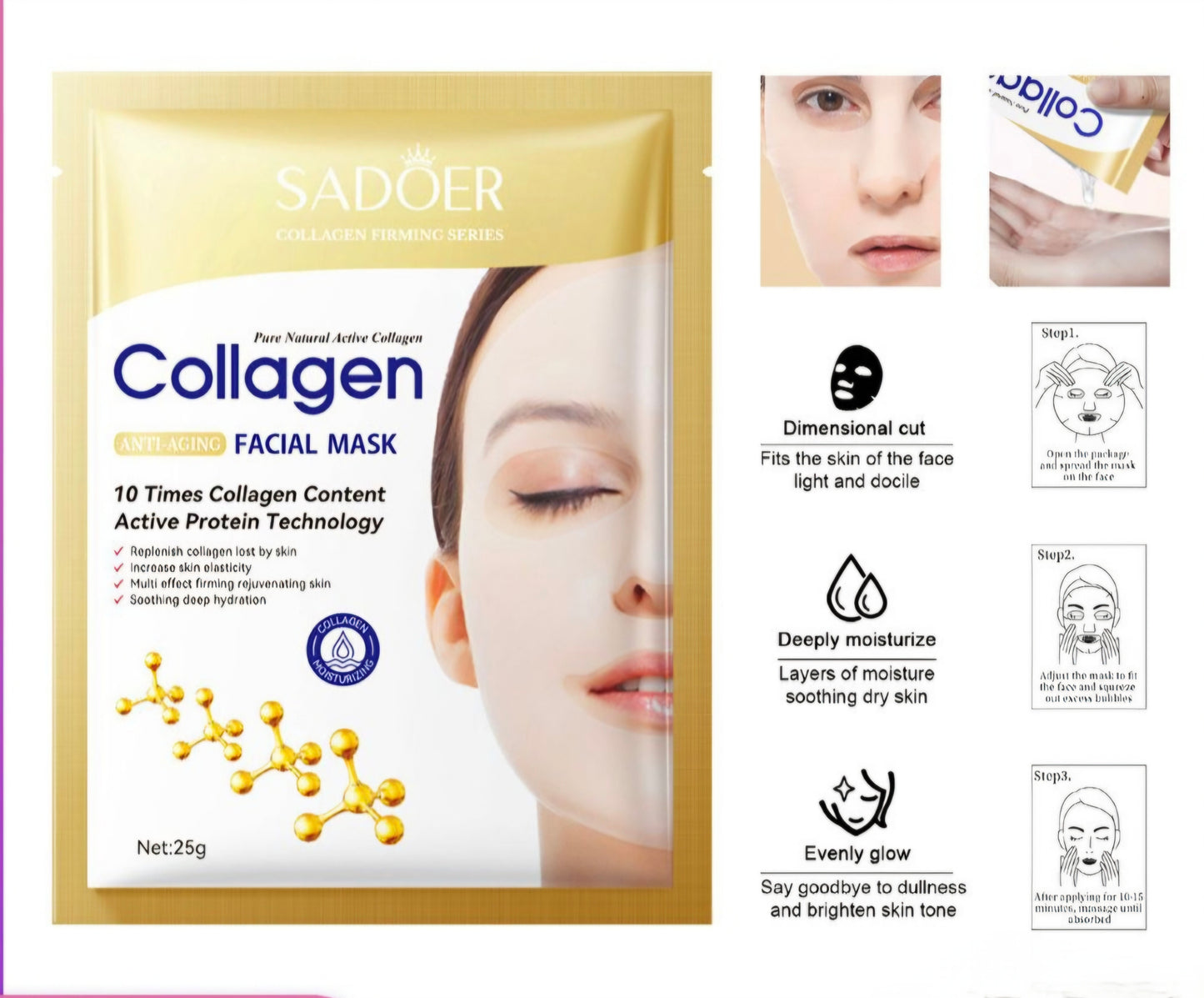 Mascarilla de colageno