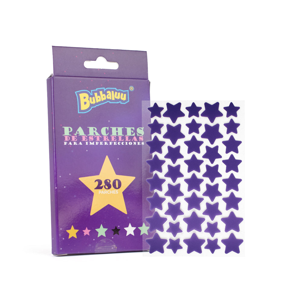 Parches Anti Acne Antinflamatorios 280 Unid. Bubbaluu Estrellas