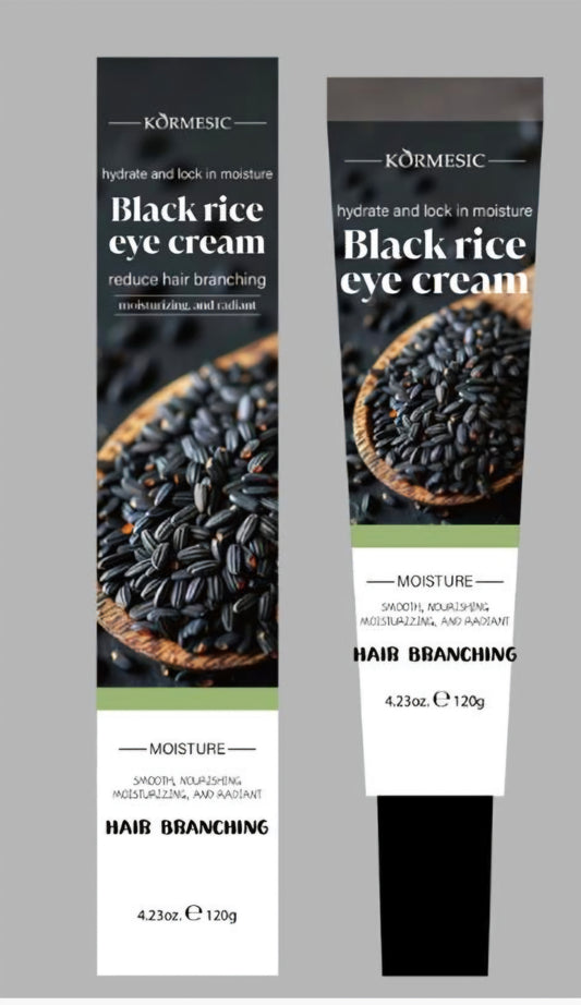 Crema de contorno arroz negro y caviar