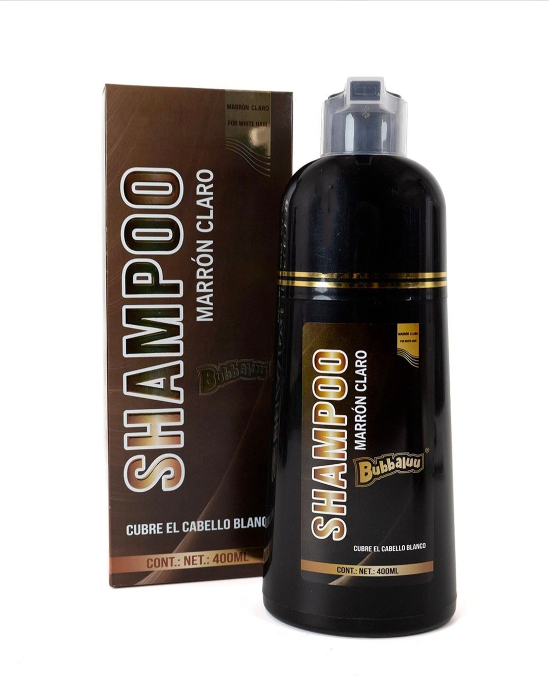 Shampoo cubre canas bubbaluu
