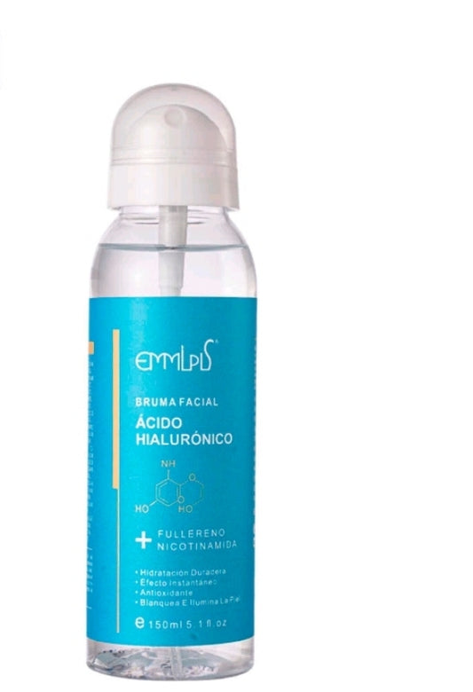 Bruma de agua vomita ácido hialuronico