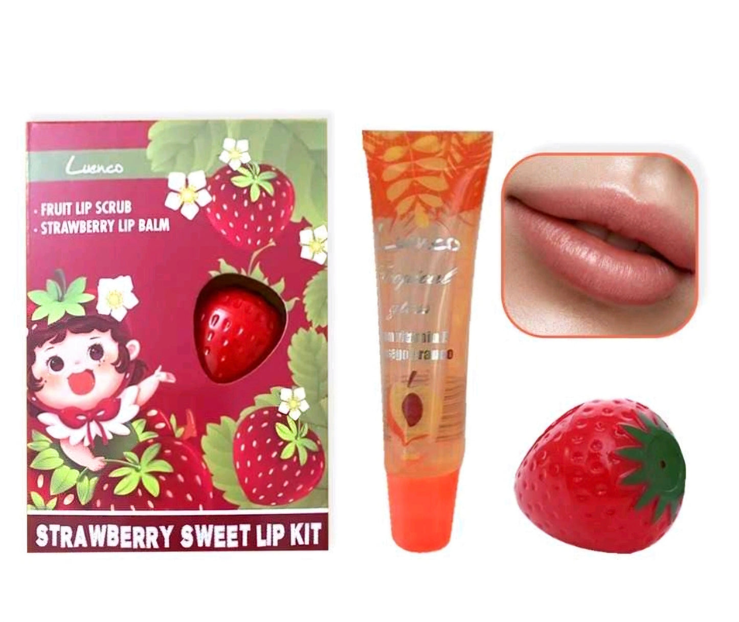 Dúo brillo y 🍓 frutilla