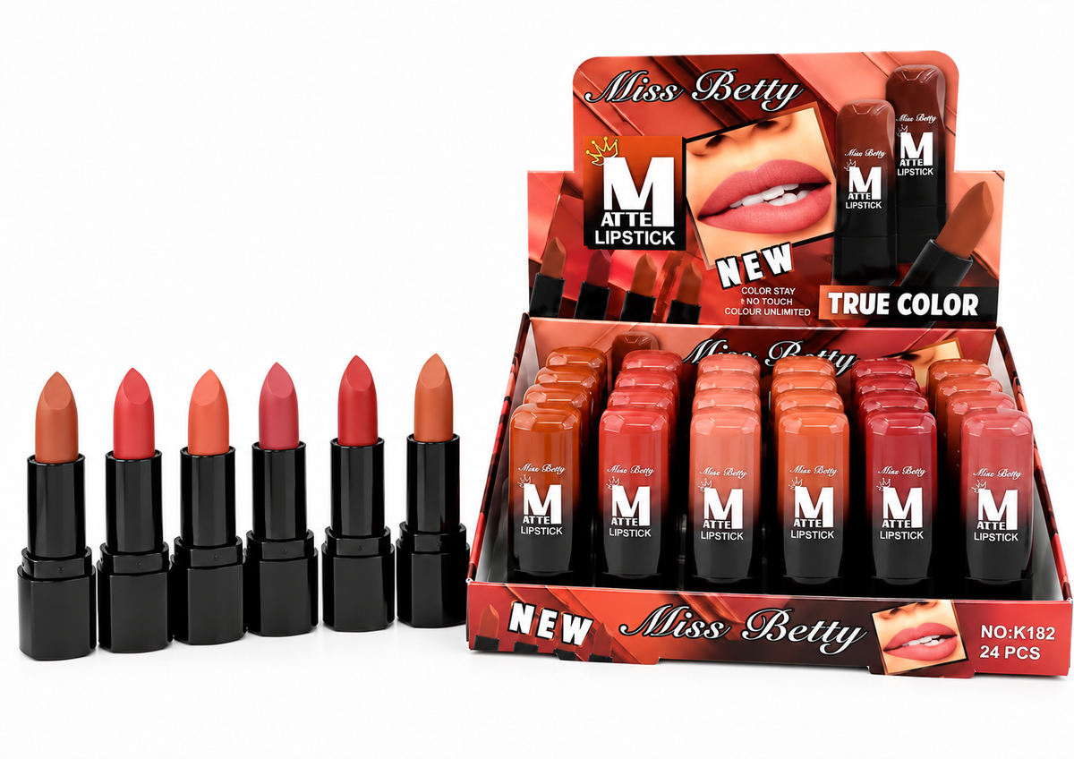 6 Labiales mate en barra NUDE