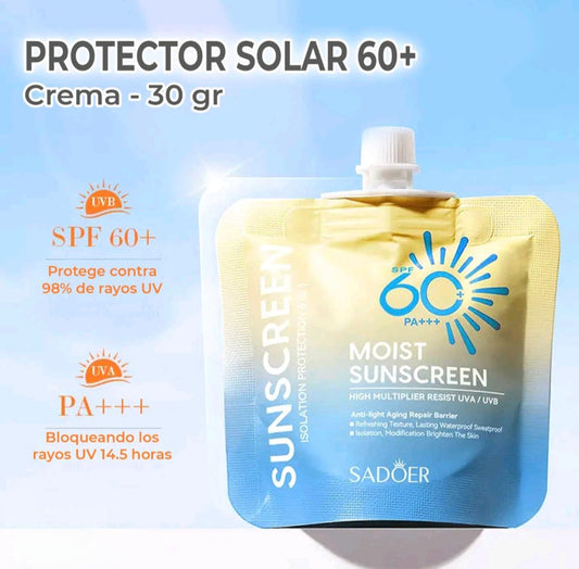 Bloqueador solar factor 60