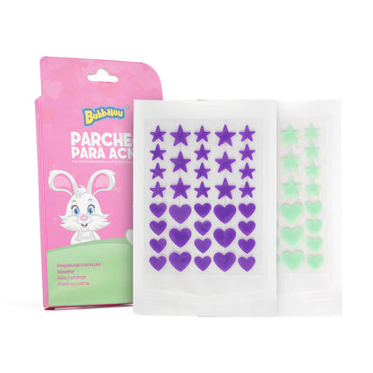 Parches Hidrocoloide Anti Acne 72 U Bubbaluu Formas