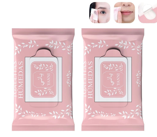 Toallas desmaquillante 30und rosa