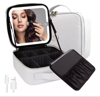 Maleta de maquillaje con espejo