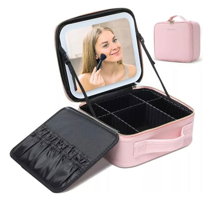 Maleta de maquillaje con espejo