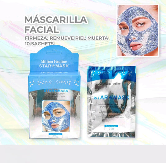 Caja 10 mascarillas glitter