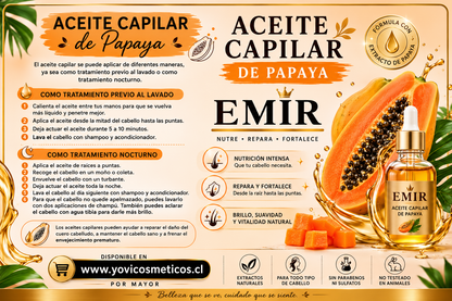 Aceite capilar papaya