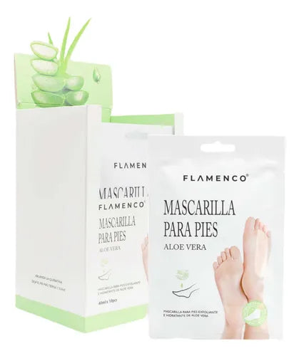 Caja 10 und. Guantes de pies aloe vera