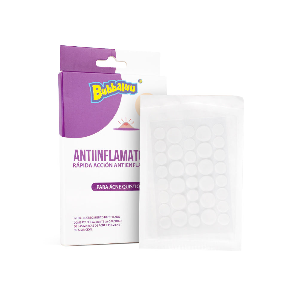 Parches antiflamatorio de Acne 36 U Bubbaluu Formas