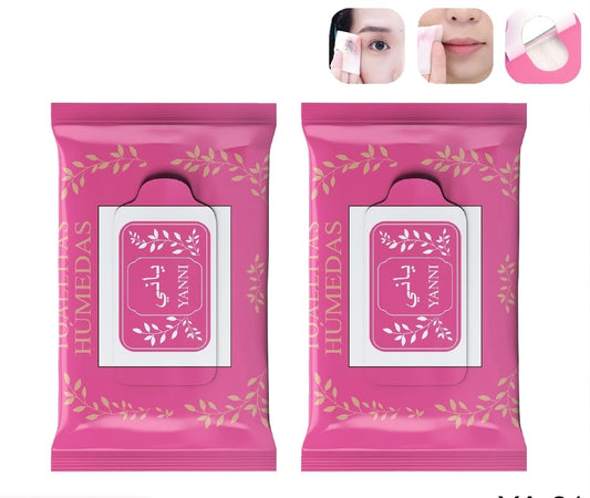 Toallas desmaquillante fucsia