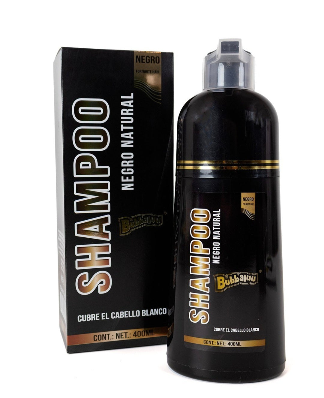 Shampoo cubre canas bubbaluu