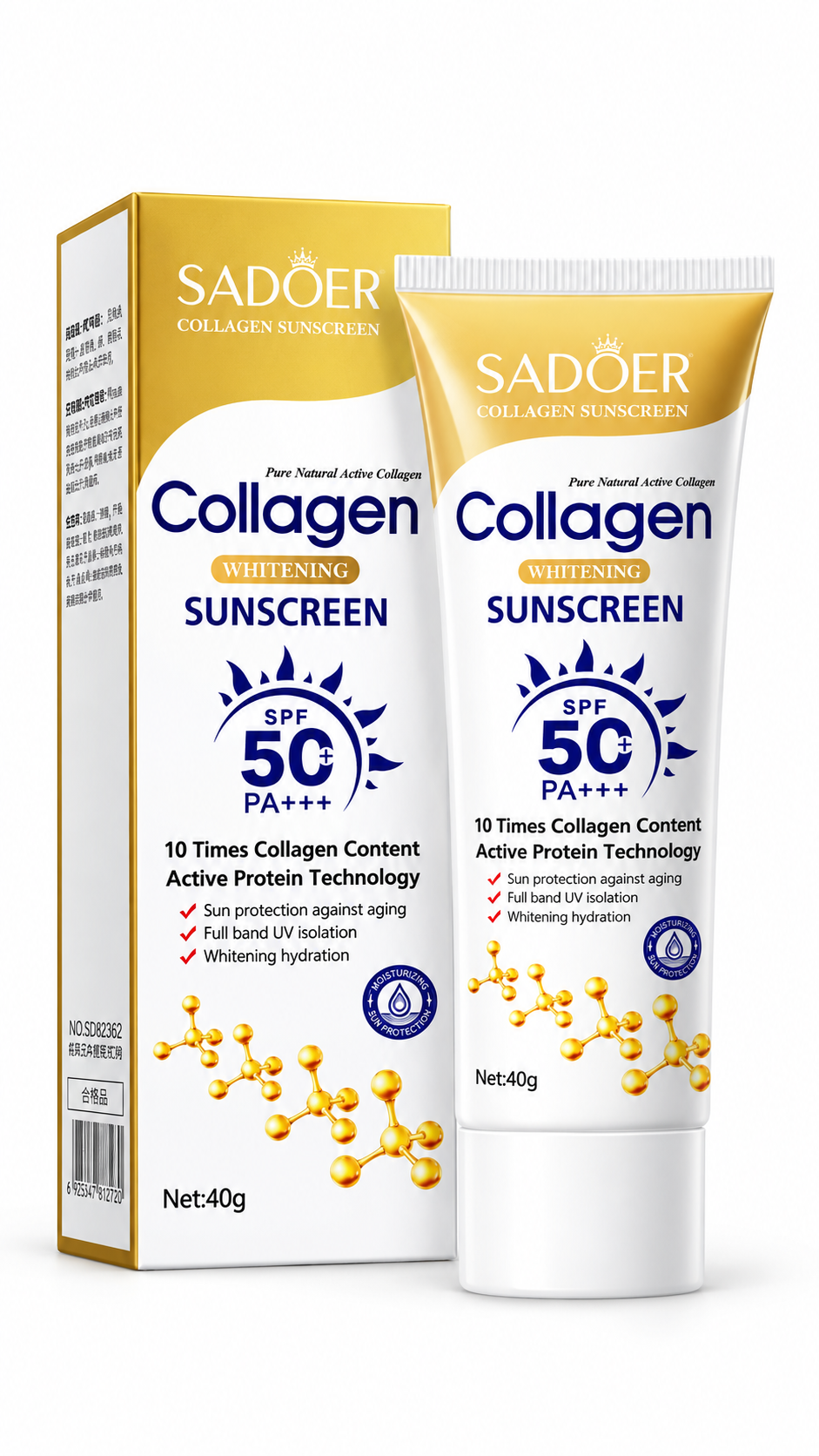 Bloqueador solar con colageno